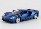 Blue / Gray 1:36 Scale Kids Diecast Ford GT Car Toy