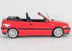 Red NOREV 1:18 Scale Diecast 1995 VW Golf Cabriolet Model