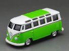 Kids 1:64 Scale Green / Blue / Yellow Diecast VW T1 Bus Toy