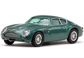 Red / Green 1:43 Scale Diecast Aston Martin DB4 GT Zagato Model
