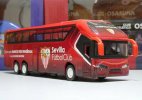Red Sevilla F.C. Painting Kids Diecast Coach Bus Toy