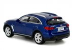 Blue 1:64 Scale Diecast Infiniti QX70 S SUV Model