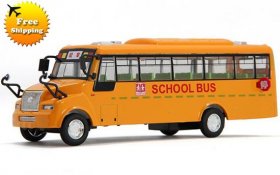 1:50 Scale Pull-back function Kid Big Nose Yellow School Bus Toy