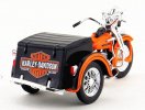 Orange / Black 1:18 Scale Diecast Harley Davidson Model