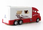 Kids Red / Blue / White Pull-Back Diecast Motorhome Toy