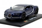 Bburago 1:32 Scale Blue Diecast Bugatti Chiron Model