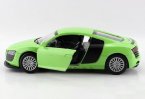 White / Orange / Green / Red / Yellow Diecast Audi R8 Car Toy