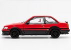 Red 1:64 Scale Diecast Toyota Corolla Levin AE86 Model