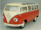 1:24 Scale Red / Blue / Green Retro Style 1962 VW School Bus Toy