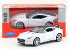 Kids White / Orange 1:36 Welly Diecast Jaguar F-Type Coupe Toy