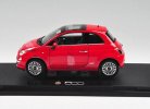 Red 1:18 Scale Welly Diecast 2007 Fiat 500 Model