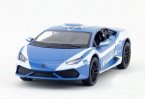 Blue 1:36 Kids Police Diecast Lamborghini Huracan LP610-4 Toy