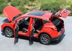 Red / White 1:18 Scale Diecast 2019 Geely Binyue Model