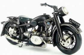 Medium Scale Black Handmade Tinplate 1923 BMW R32 Model