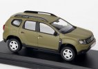 Army Green 1:43 Scale NOREV Diecast 2020 Dacia Duster SUV Model