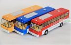 Kids Red / Blue / Yellow Pull-back Function Super City Bus Toy