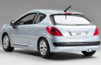 Blue 1:24 Scale Bburago Diecast PEUGEOT 207 Model