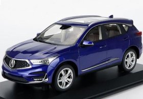 White / Gray / Blue 1:18 Scale Resin 2019 Acura RDX SUV Model