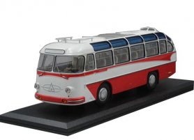 White-Green 1:43 Scale Die-Cast LAZ-697 Tourist Bus Model