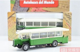 Green-White 1:72 Scale Diecast Paris Renault Single-Deck Bus