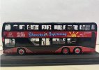 Red 1:43 Scale Diecast BYD B12 Electric Double Decker Bus Model