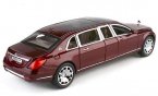 1:24 Black / Wine Red Diecast Mercedes-Benz Maybach S600 Toy