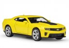 Yellow 1:36 Scale Kids Welly Diecast Chevrolet Camaro Toy