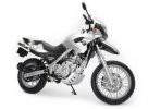 Silver / Black / Red 1:12 Diecast BMW F650GS Motorcycle Model