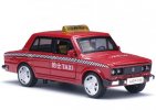 1:32 Scale Kids Yellow Pull-back Function LADA Taxi Toy