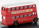 Mini Scale Red Oxford Birmingham Post Double Decker Bus Model