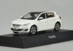 White / Blue 1:43 Scale Diecast Peugeot 308S Model