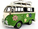 Red / Blue / Green / Pink Handmade Medium Scale VW Bus Model