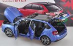 1:18 Silver / Red / Blue Diecast Skoda Rapid Spaceback Model