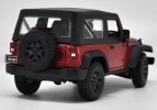 Yellow / Red 1:18 Scale Maisto Diecast Jeep Wrangler Model