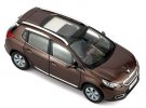 Red / White / Brown 1:18 Scale Diecast Peugeot 2008 SUV Model