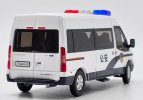 GCD 1:64 Scale White Police Diecast Ford Transit Model