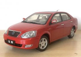 White / Red 1:18 Scale Diecast 2006 Geely Vision Model