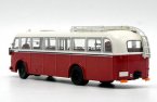 White-Red 1:64 Scale Diecast Skoda 706RO Bus Model