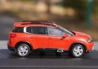 White / Black / Orange Diecast 2017 Citroen C5 Aircross Model