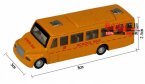 Kids Yellow 1:64 Scale Pull-Back Function DieCast School Bus Toy