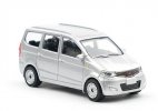 1:58 Scale Silver / Champagne Diecast Wuling Sunshine Van Model