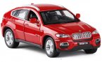 Blue / Red 1:26 Scale Diecast BMW X6 SUV Model