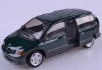 Deep Green / Red 1:26 Maisto Diecast 1996 Chrysler Voyager Model