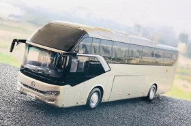 Champagne Diecast Golden Dragon Triumph XML6122 Coach Bus Model