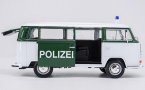 White 1:24 Scale Welly Police Diecast 1972 VW T2 Bus Model