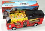 Red Kids Plastic City Sightseeing Electric Double Decker Bus Toy