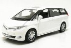 White / Black / Golden Kids Diecast Toyota PREVIA Toy