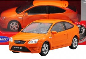 Orange 1:36 Scale Kids Welly Diecast Ford FOCUS ST Toy