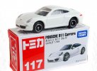 White 1:64 Scale NO.117 Kids Diecast Porshe 911 Carrera Toy