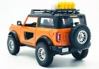 Yellow / Orange 1:24 Scale Diecast Ford Bronco SUV Toy